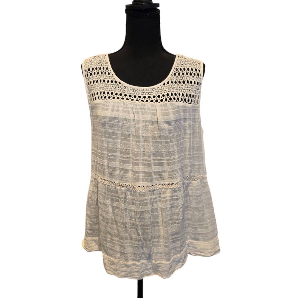 LOFT White Sleeveless Top